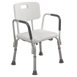 SILLA DUCHA C/RESPALDO C/POSABRAZOS INCL. REGATÓN RPTO.