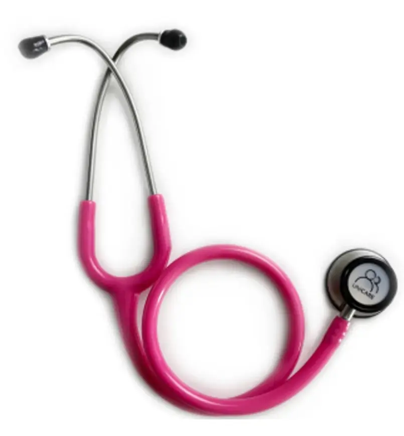 ESTETOSCOPIO ADULTO/PEDIATRICO C/FUCSIA MATERIAL: ACERO DE ALTA RESISTENCIA INCL.: REPUESTOS     MOD.KS-2026B