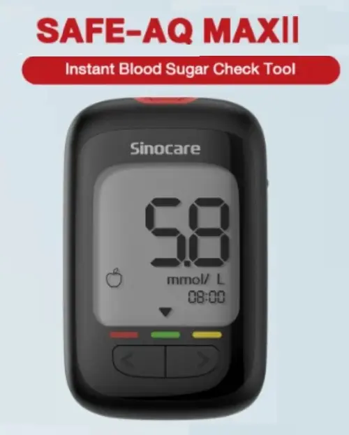 GLUCOMETRO SAFE AQ MAX II - SINOCARE