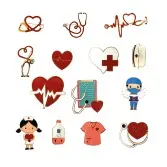 PRENDEDOR PIN MEDICO DIVERSOS DISEÑOS 