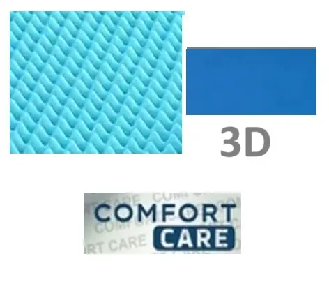 [0890005] COLCHON 12 CM 3D PREMIUM - C/AZUL MEMORY FOAM 100% ALTA DENSIDAD 