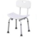 [5000002] SILLA DUCHA C/RESPALDO SIN POSABRAZOS INCL.: REGATON RPTO. 