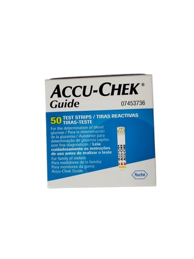 [1001401] TIRAS REACTIVAS ACCU-CHEK GUIDE X 50 UNID.