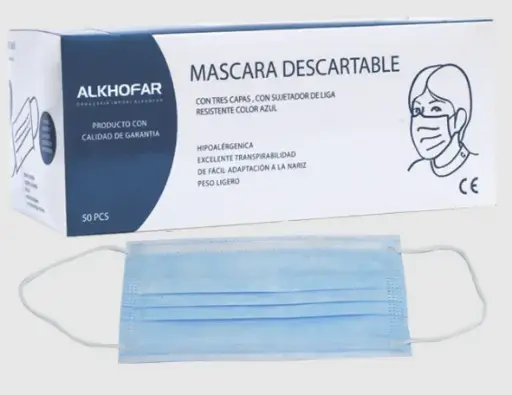 [0030006] MASCARILLA 3 PLIEGUES X 50 UND
