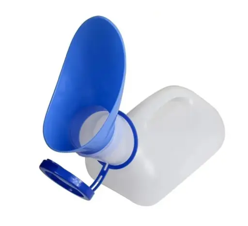 [0450084] PAPAGAYO URINARIO ADULTO FEMENINO/MUJER MATERIAL: PLASTICO C/BLANCO-AZUL