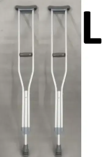 [0210102] MULETAS EN ALUMINIO TALLA L/PAR INCL.: REGATON RPTO.