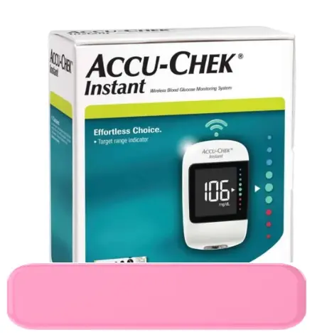 [0300129] GLUCOMETRO ACCU-CHEK INSTANT - KIT COMPLETO - ETIQ. ROSADA