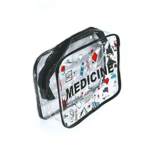 [5000031] CARTUCHERA TRANSPARENTE MEDICINE MATERIAL: PLASTICO 