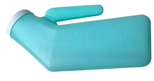 [5090005] PAPAGAYO URINARIO ADULTO MASCULINO/HOMBRE MATERIAL: PLASTICO C/VERDE TURQUESA