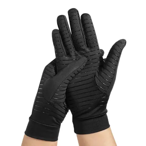 [0011189] GUANTES PARA ARTRITIS DEDOS COMPLETOS CON FIBRA DE COBRE BRA 754 T/L